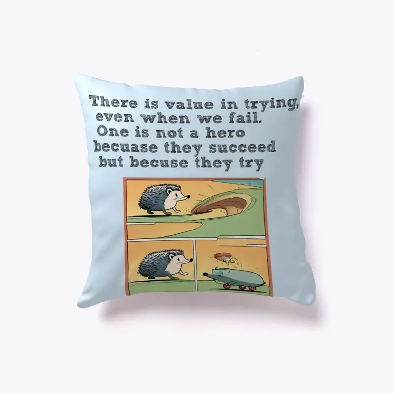 Try again pillow