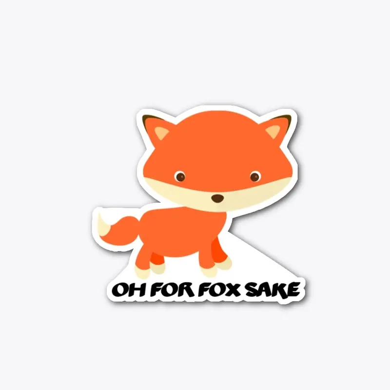 Oh fox sticker