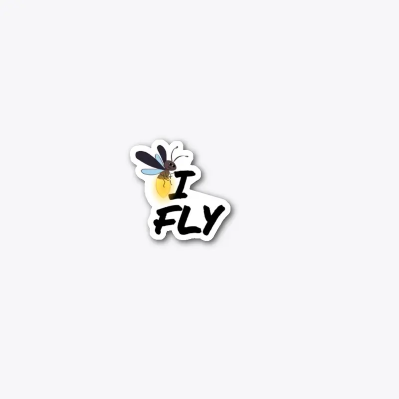 I fly sticker